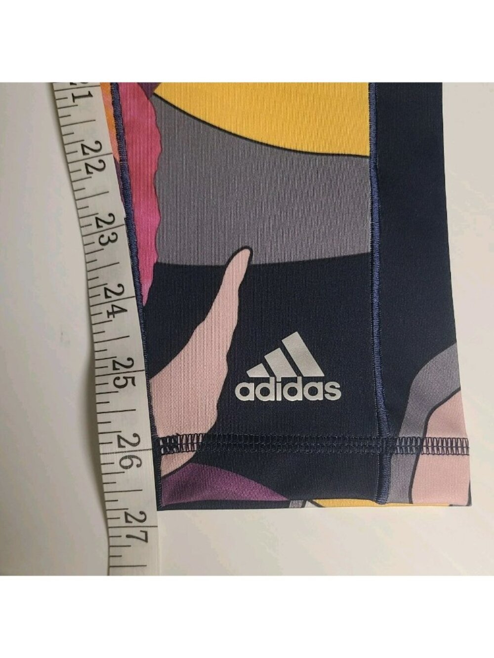 ADIDAS CLIMALITE   Leggings Multi-color Print US Small - Picture 6 of 7